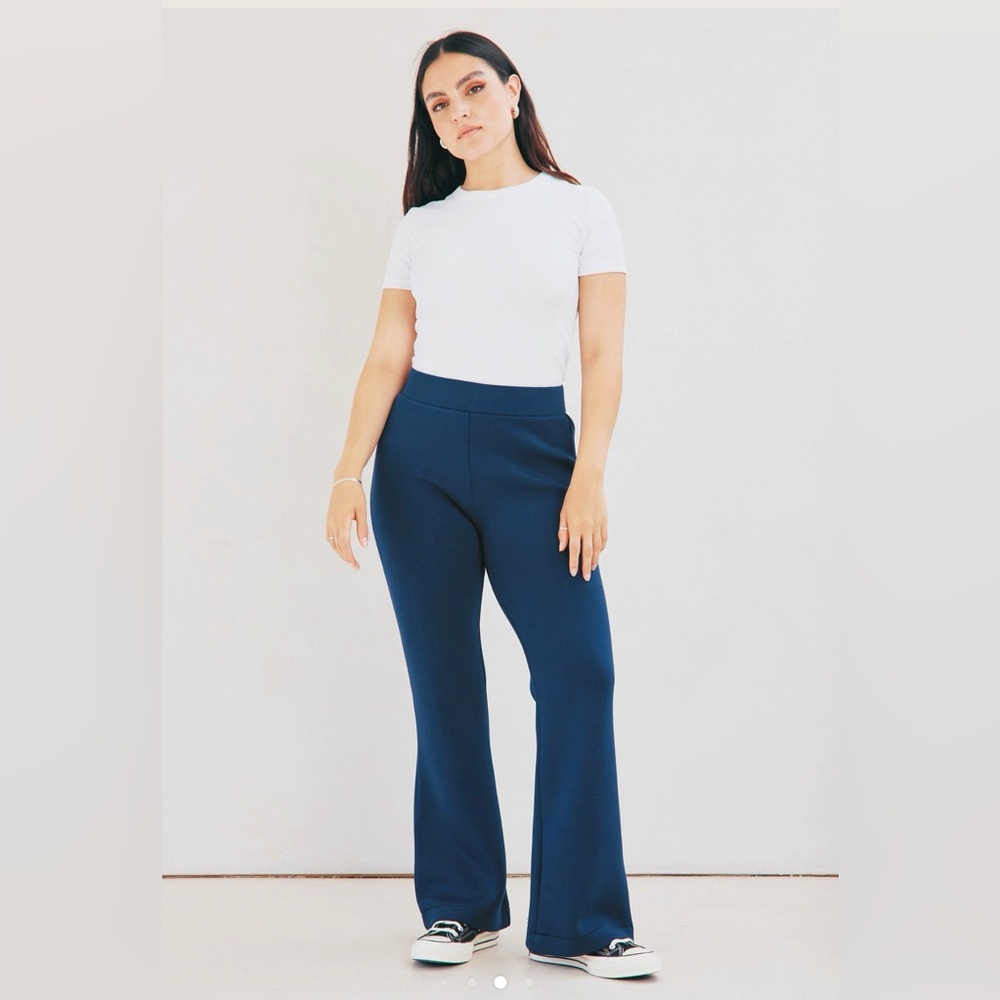 Leze The Label Navy Flare Pants